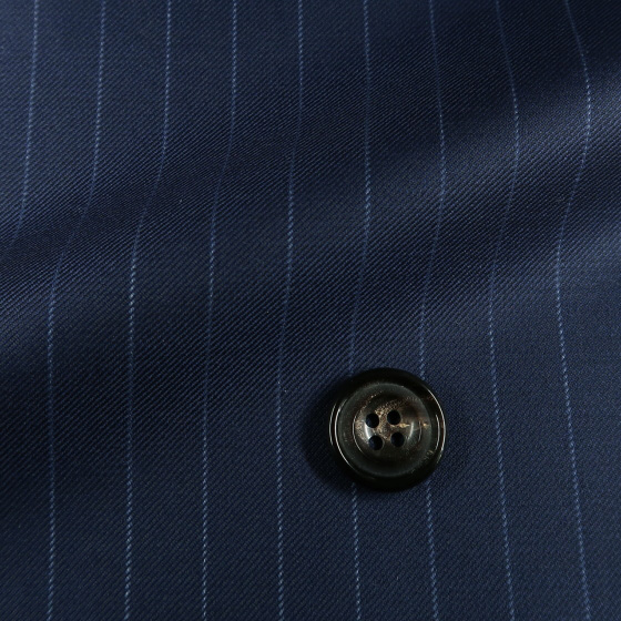 ロロピアーナ Four Seasons Super130's 紺 ペンシルストライプ ２ピース