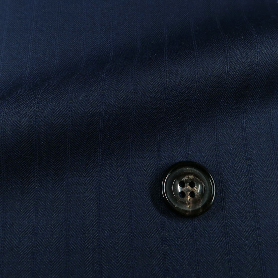 DORMEUIL 紺 シャドーストライプ ２ピース