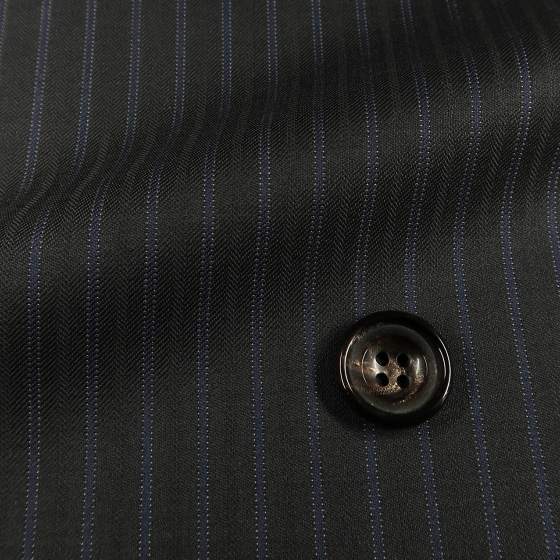 ロロピアーナ Super130's チャコールグレー ストライプ ２ピース