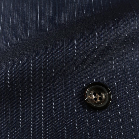 ロロピアーナ Super130's 紺 ピンストライプ ２ピース