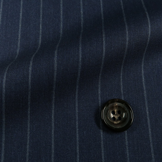 ロロピアーナ Zelander Dream ブルーグレー チョークストライプ ２ピース