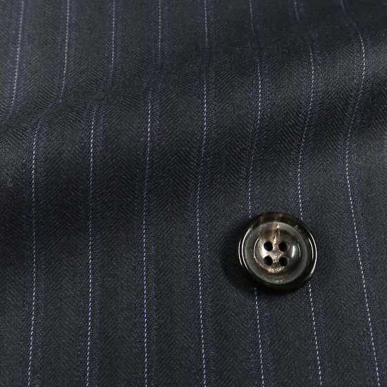 ロロピアーナ Soft Touch Super130's 濃紺 ピンストライプ ２ピース