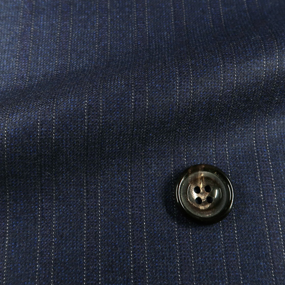 ロロピアーナ Soft Touch Super130's 紺 ストライプ ２ピース