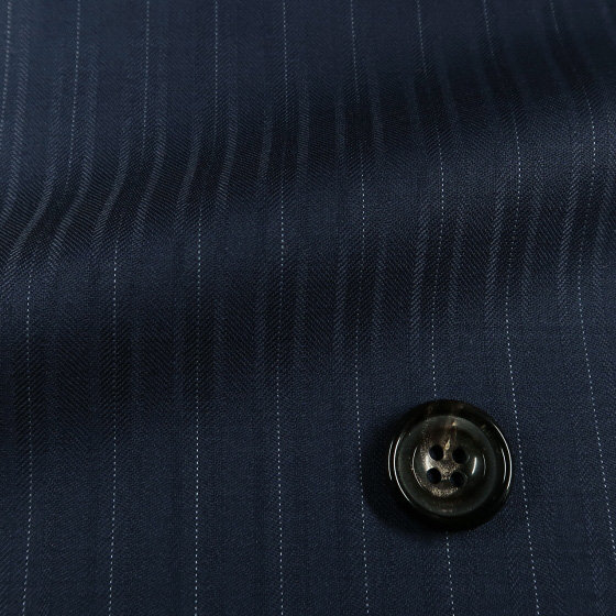 ロロピアーナ Super130's 紺 ストライプ ２ピース