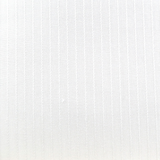 ハイクラス ドビーストライプ 白 綿100%形態安定